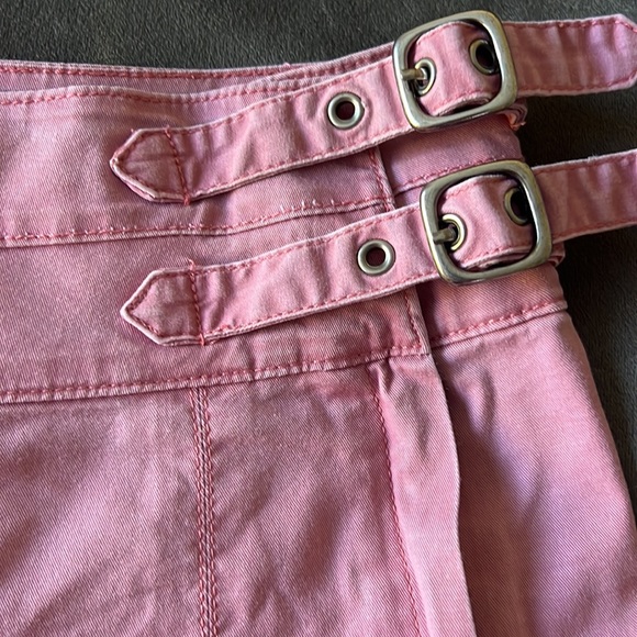 Pleated Pink Cotton Skirt - Picture 2 of 6